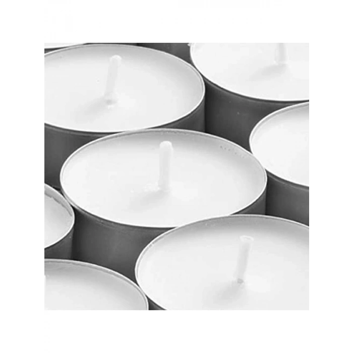 50 Adet Beyaz Tealight Mum Seti