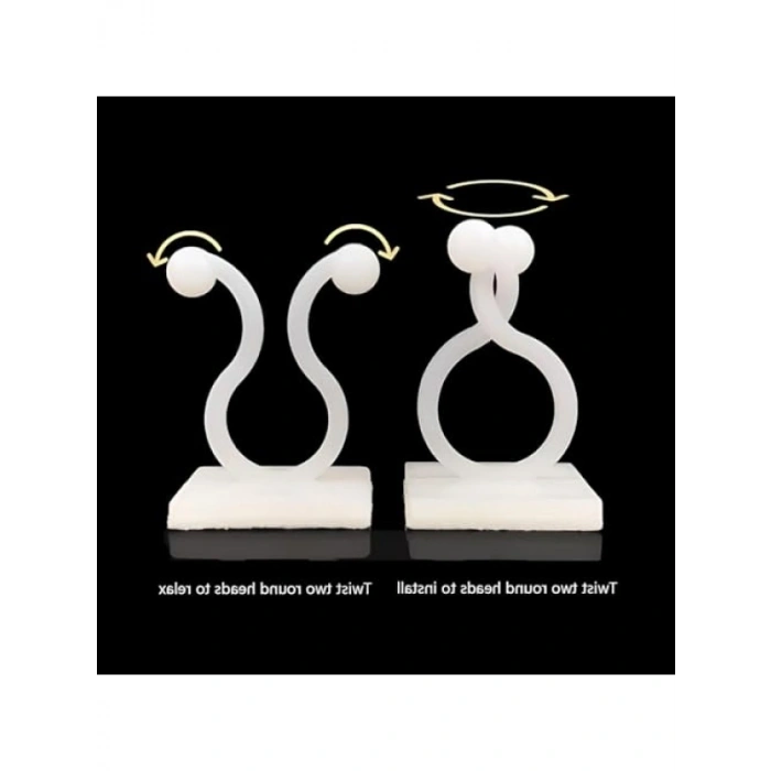 50 Adet Profesyonel Bitki Destek Klipsi, Kolay Kurulum