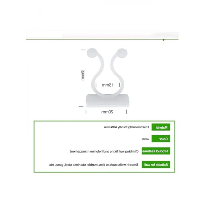 50 Adet Profesyonel Bitki Destek Klipsi, Kolay Kurulum