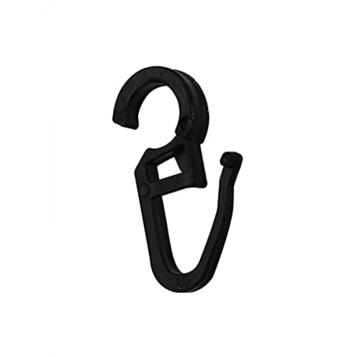 50 Adet Siyah Rustik Perde Klipsi - Evinizi Şık Hale Getirin