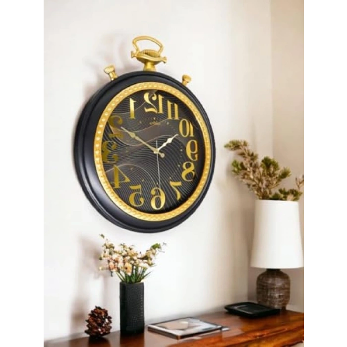 50 cm Çapında Sessiz Akar Duvar Saati