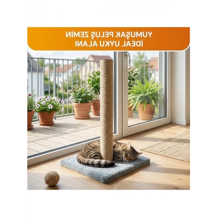 50 cm Kedi Tırmalama Tahtası, Stabil Tabanlı ve Dayanıklı