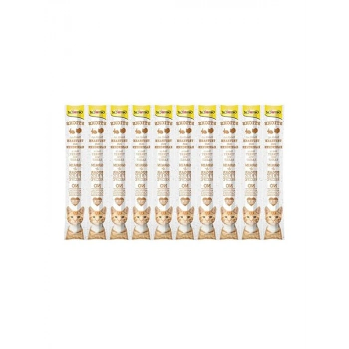 50 Gr Hindi-Tavşan Etli Kedi Ödül Çubuğu, 10lu x 2