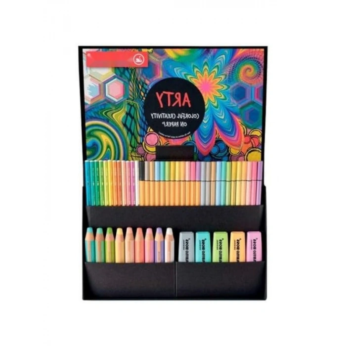 50li Fosforlu Kalem Seti - Çeşitli Renkler