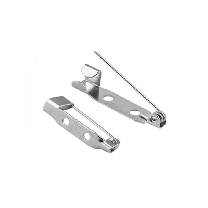 50 Li Metal Broş İğnesi, Yaka İğnesi, 3 cm Boyut