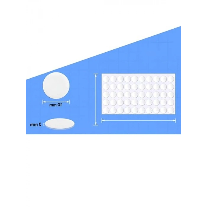 50li Paket Keçe Yapışkanlı Ses Kapı Stoperi - 10 mm