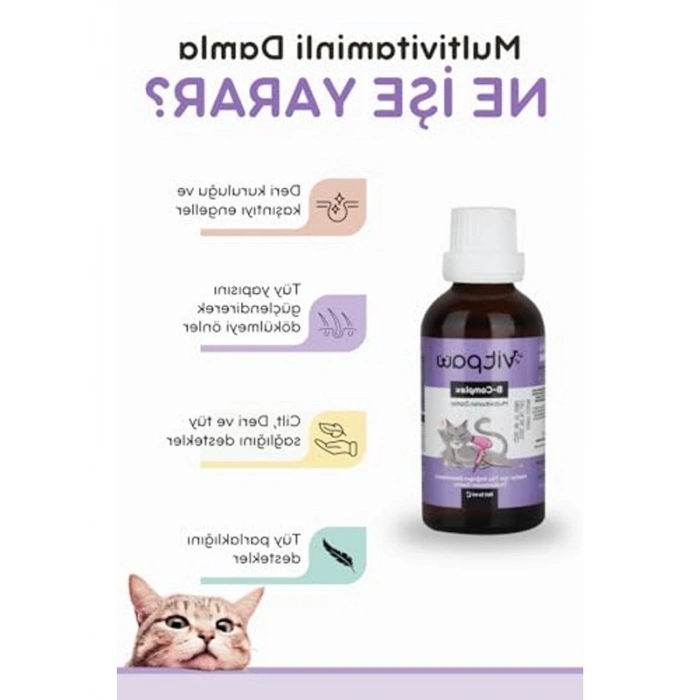 50 Ml B Complex Damla Kedi Tüy Sağlığı İçin