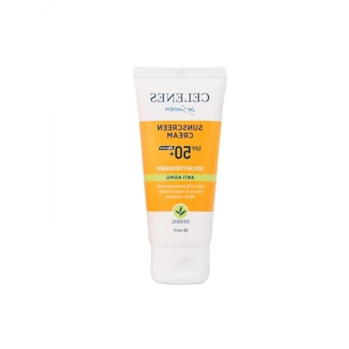 50 ml Celenes Herbal Yaşlanma Karşıtı Güneş Kremi, SPF 50+