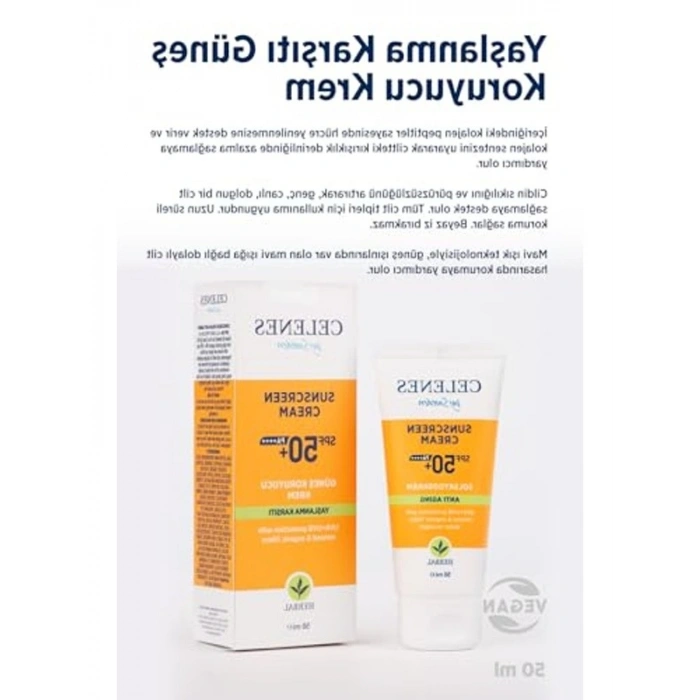 50 ml Celenes Herbal Yaşlanma Karşıtı Güneş Kremi, SPF 50+