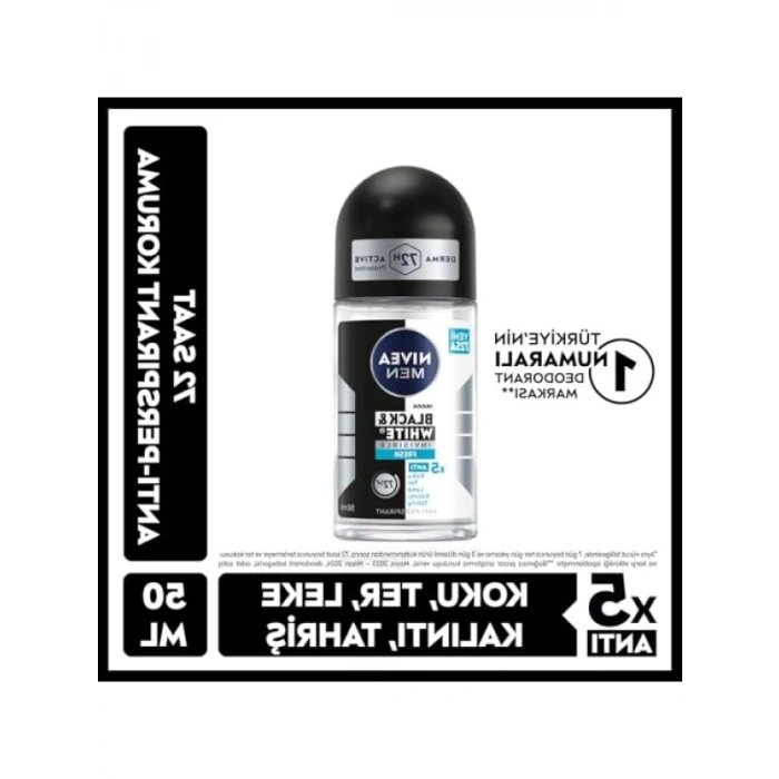 50 ml Erkek Roll-On Deodorant - 72 Saat Koruma