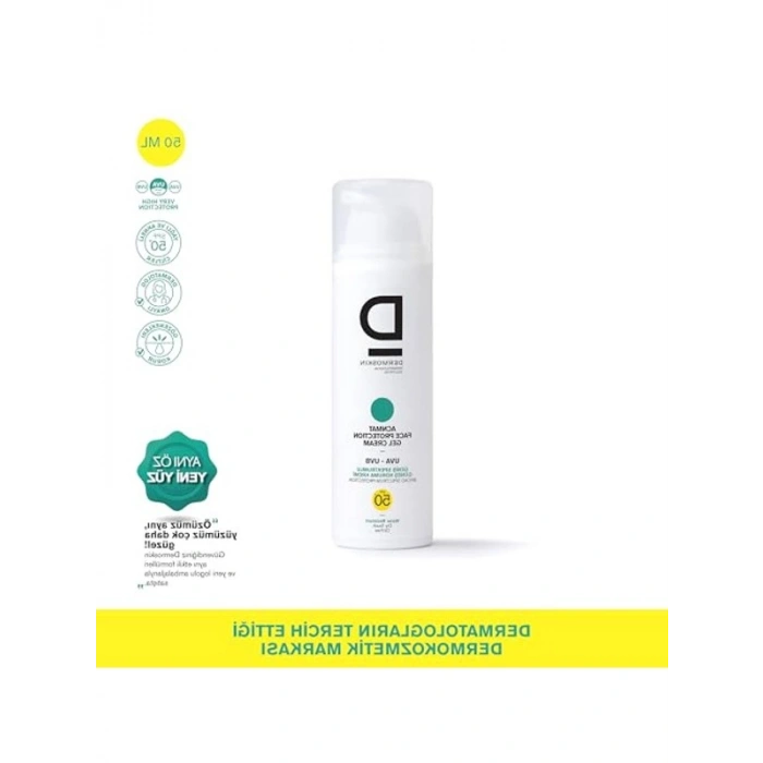 50 ml paket, SPF 50 güneş koruyucu, akneye karşı mat