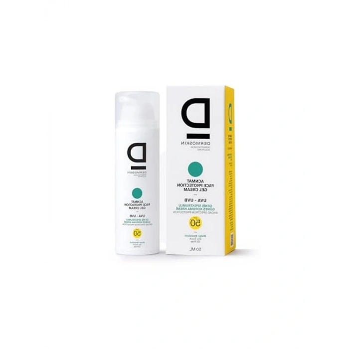 50 ml paket, SPF 50 güneş koruyucu, akneye karşı mat