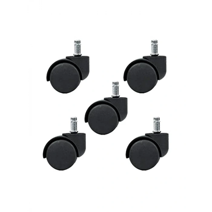 50 mm Pimli Geçmeli Ofis Koltuk Sandalye Tekerleği, 5 Adet