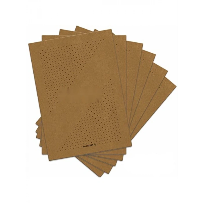50 Yapraklı Noktalı Defter, Kraft Kapak, 13,5x23 cm