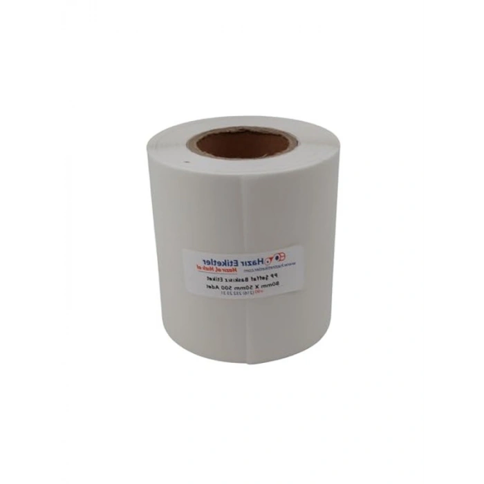 500 Adet Rulo 80x50 mm Şeffaf Noter Fotoğraf Kapatma Etiketi
