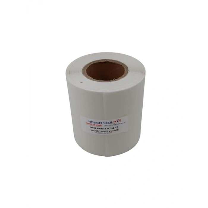 500 Adet Rulo 80x50 mm Şeffaf Noter Fotoğraf Kapatma Etiketi