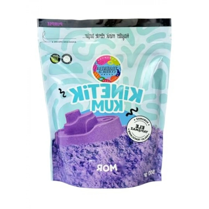 500 gr Mor Kinetik Kum, Eğitici Oyun