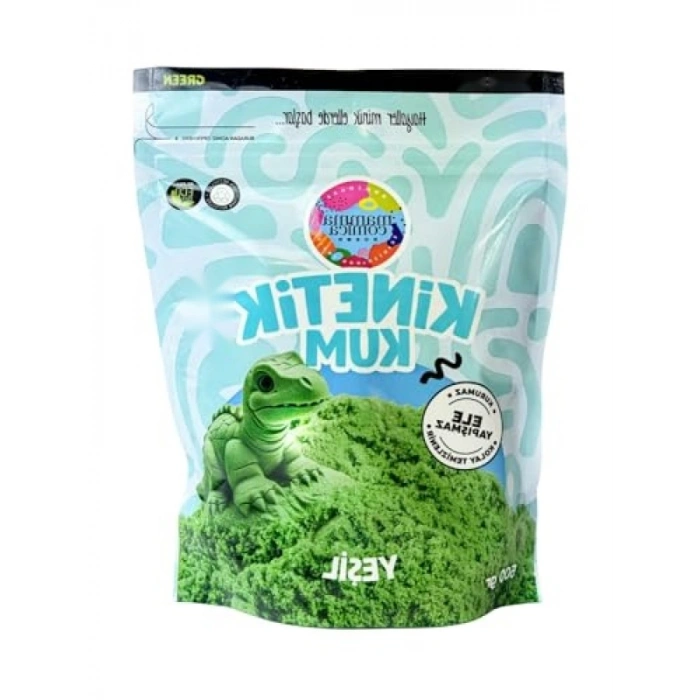 500 gr Yeşil Kinetik Kum - Eğitici Oyun Deneyimi