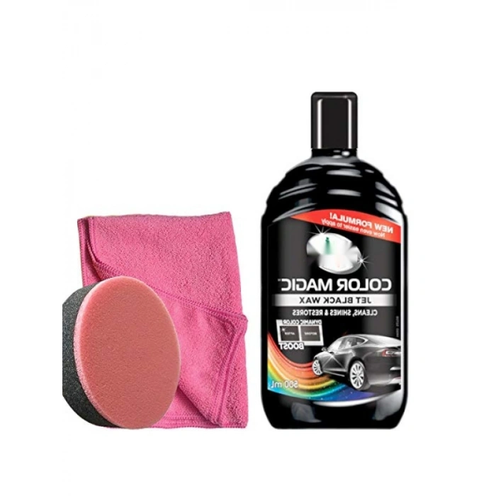500 Ml Jet Black Renkli Cila ve Aksesuar Seti