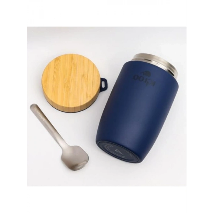 500 ML Kapasiteli Bamboo Yemek Termosu - Sıcak ve Soğuk Saklama