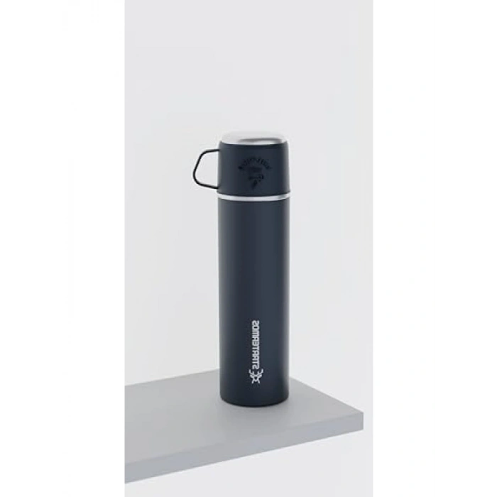 500 ml Kapasiteli Çelik Termos - Bardaklı Tasarım