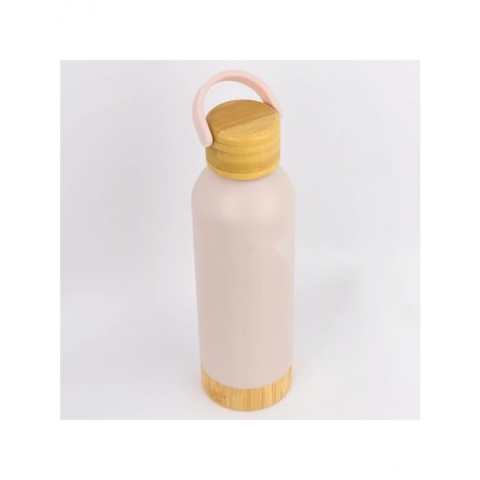 500 ml Kapasiteli Sızdırmaz Matara - Doğal Bambu Taban