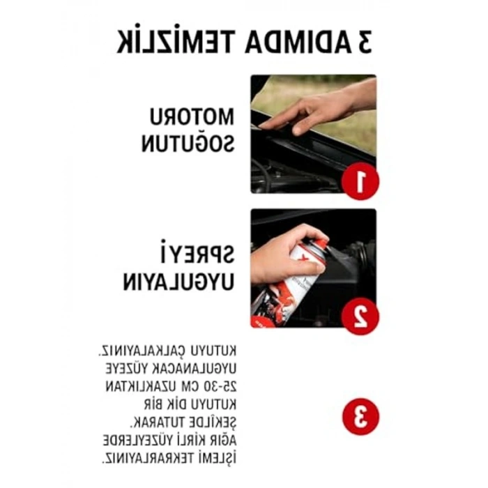 500 ml Kapasiteye Sahip Susuz Motor Temizleme Spreyi