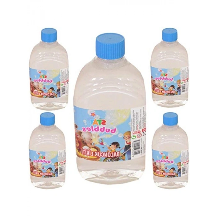 500 ml Köpük Baloncuk Likiti, 5 Adet Yedek Solüsyon