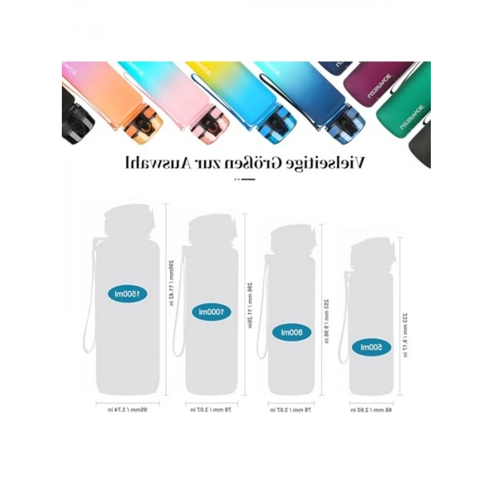 500 Ml Softtouch Tritan Su Matarası - Çift Renkli