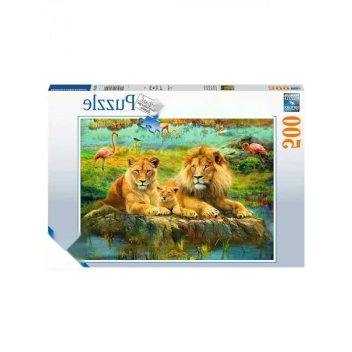 500 Parça Aslan Ailesi Yapboz Seti