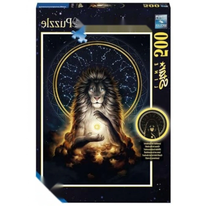 500 Parça Aslan Temalı Puzzle, Canlı Renkler