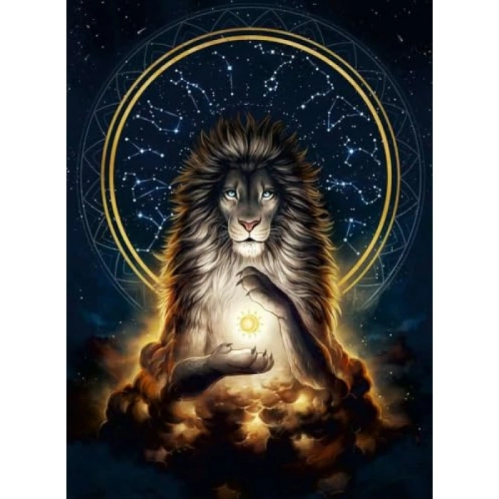 500 Parça Aslan Temalı Puzzle, Canlı Renkler