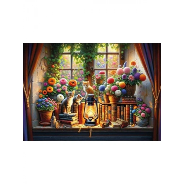 500 Parça Bahçesi Temalı Puzzle, Eğlenceli Zeka Geliştirme Aktivitesi