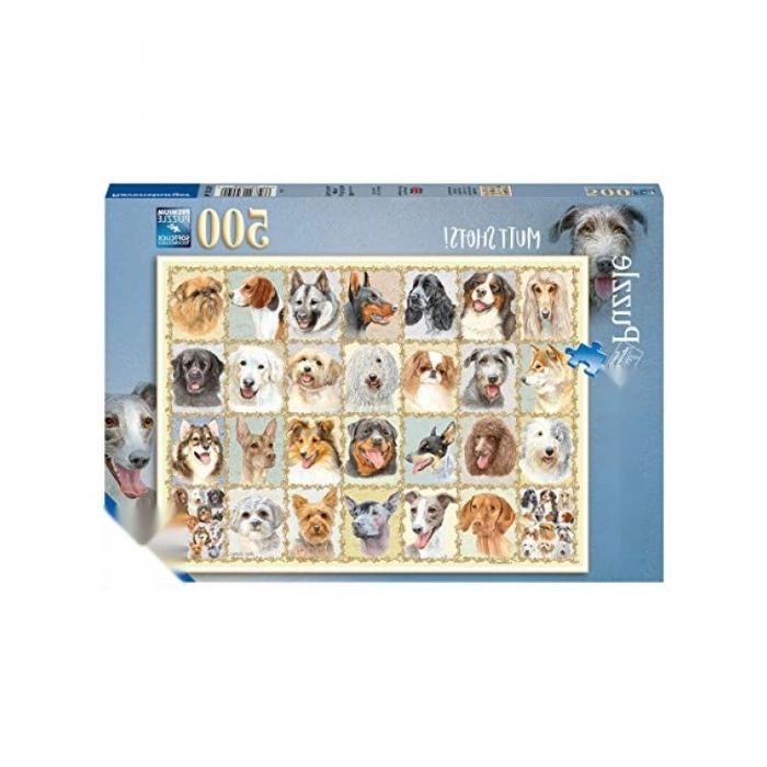 500 Parça Eğlenceli Köpek Portreleri Puzzle