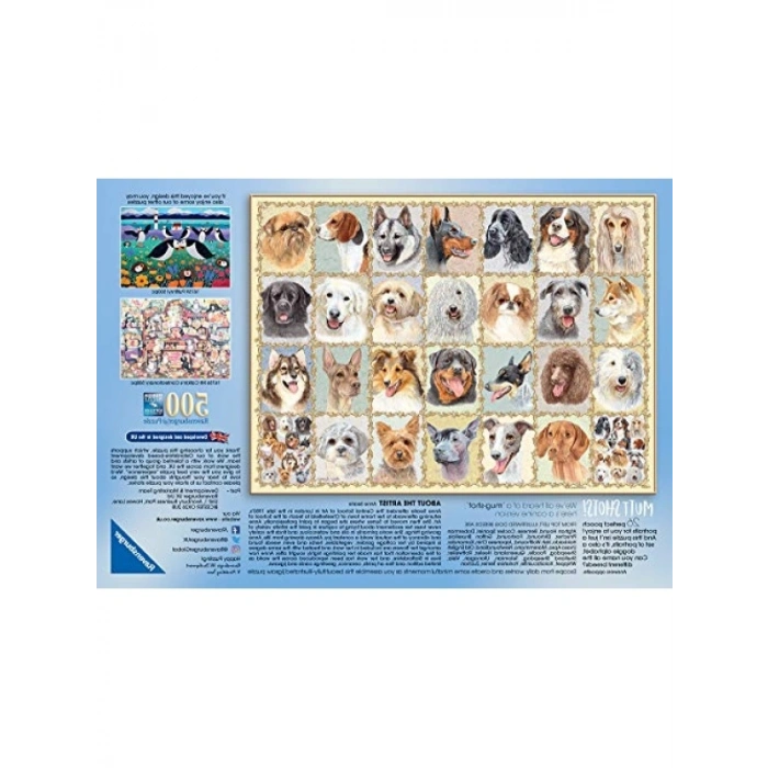 500 Parça Eğlenceli Köpek Portreleri Puzzle