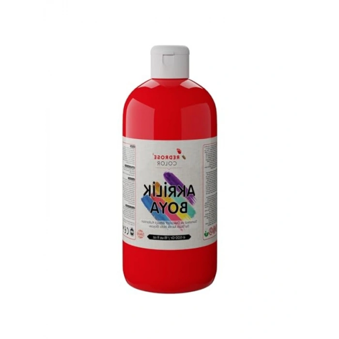 500gr Kırmızı Akrilik Boya - Yüksek Kalite