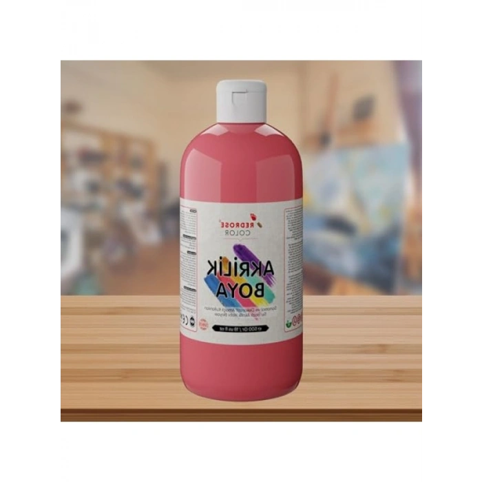 500gr Pembe Akrilik Boya - Yüksek Kalite