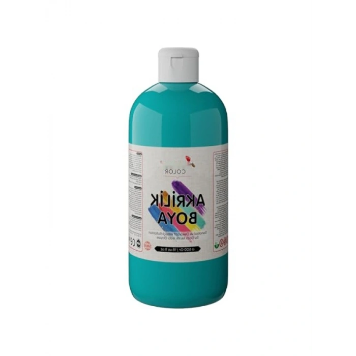 500gr Turkuaz Renk Akrilik Boya