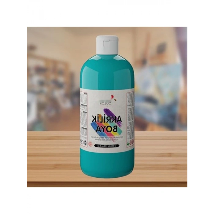 500gr Turkuaz Renk Akrilik Boya