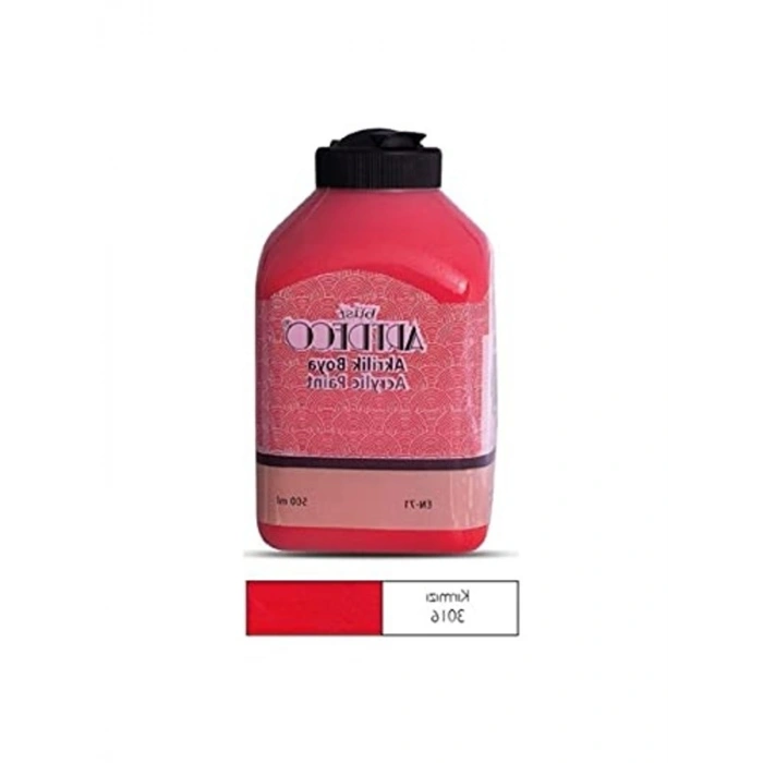 500ml Kırmızı Akrilik Boya, Sanat Malzemesi