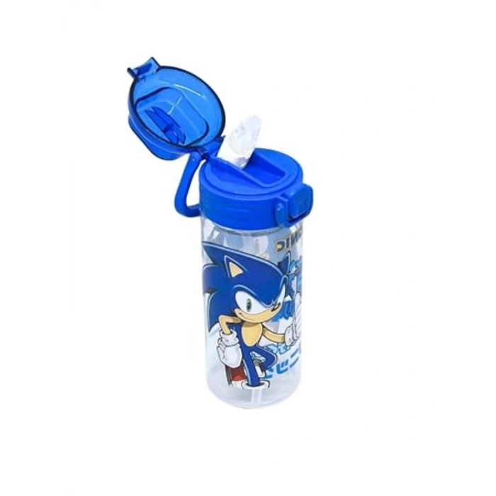 500ml Yumuşak Silikon Su Matarası, Pipetli ve Kilitlenebilir