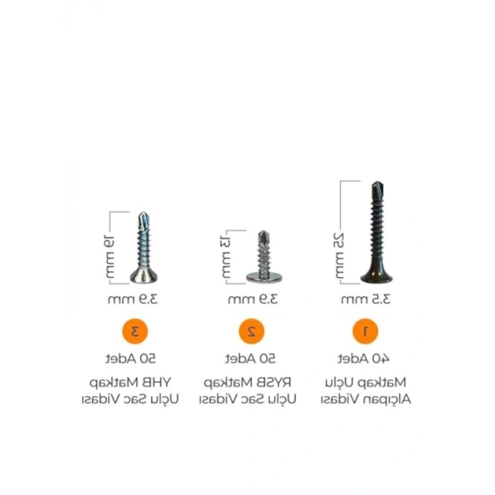 502 Parça Hobi Seti - Pul, Çivi, Vida ve Dübel
