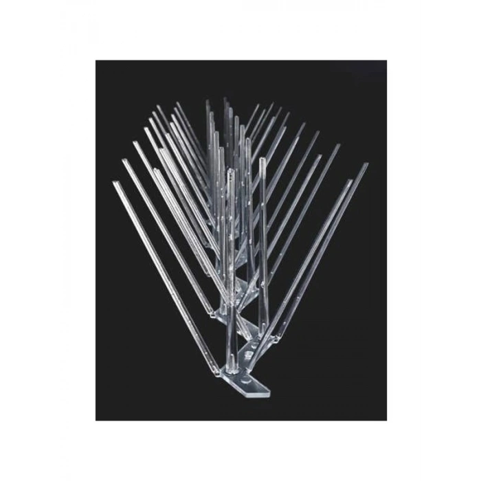 50cm Şeffaf Kuş Kovucu Diken, 50 Adet Set