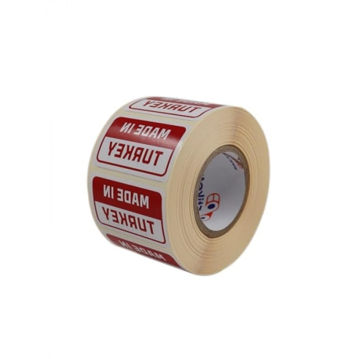 50mm x 30mm Ölçülerinde 1000 Adet Made in Turkey Etiketi