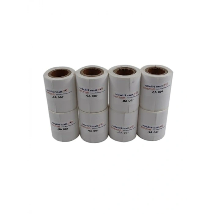 50mm x 50mm Termal Etiket Rulo 100 Adet, Toplam 800 Adet