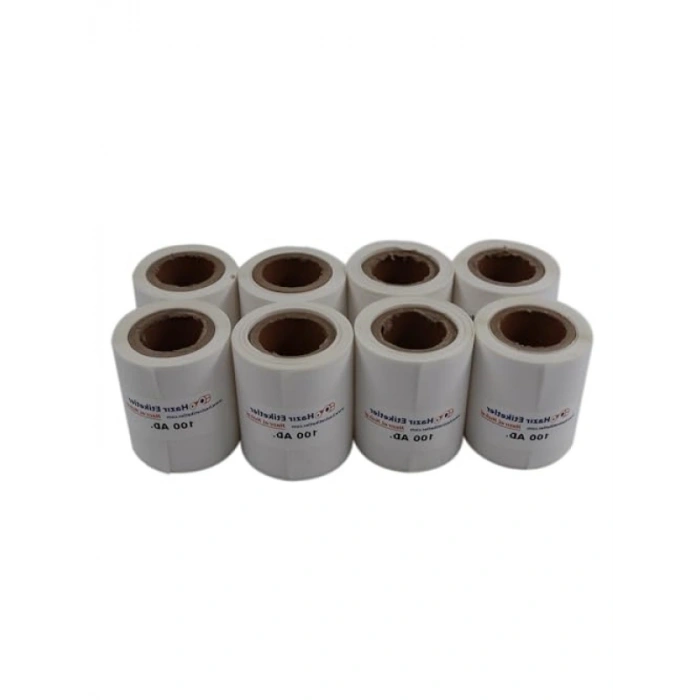 50mm x 50mm Termal Etiket Rulo 100 Adet, Toplam 800 Adet