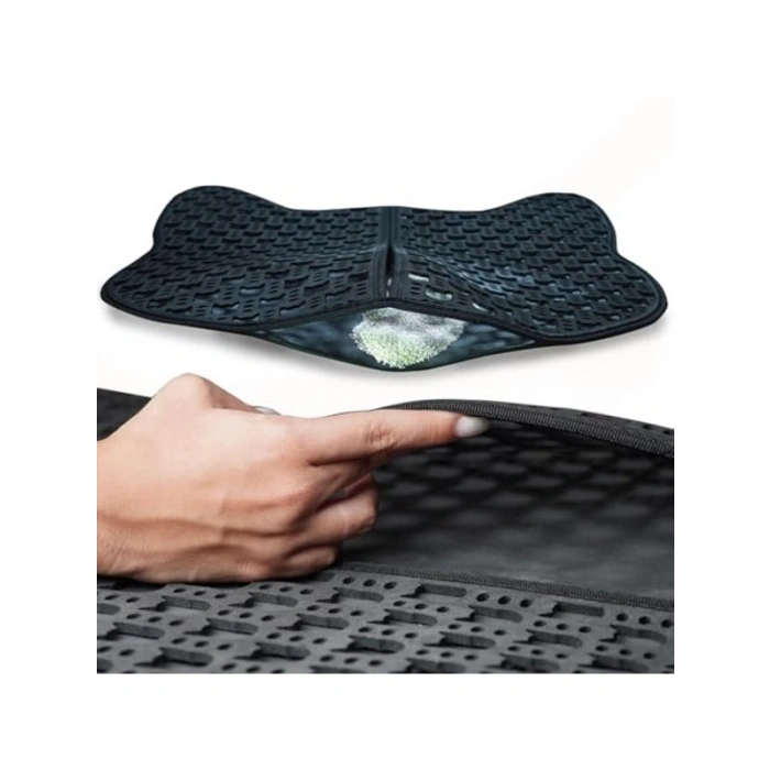 50x50 cm Elekli Kedi Kumu Paspası, Yıkanabilir