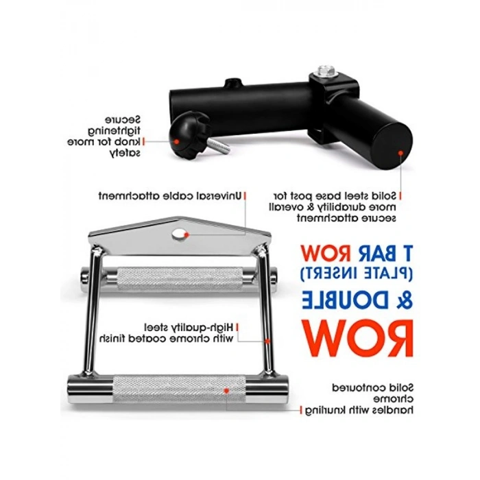 5,1 cm Olimpiyat Çubukları ile Uyumlu T-Bar Row Plate Post