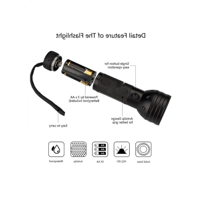 51 LED UV El Feneri, Ultraviole Blacklight Özelliği