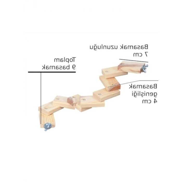 53 cm Boyunda 9 Basamaklı Evcil Hayvan Tüneği Oyun Parkuru